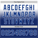Custom White Royal Authentic Fade Fashion Baseball Jersey