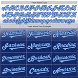 Custom White Light Blue-Royal Authentic Fade Fashion Baseball Jersey
