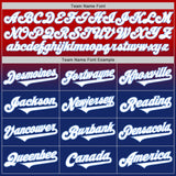 Custom Red White Royal-Light Blue Authentic Fade Fashion Baseball Jersey