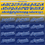 Custom Yellow Royal-White Authentic Fade Fashion Baseball Jersey