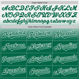 Custom White Kelly Green Authentic Fade Fashion Baseball Jersey