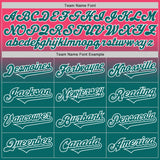 Custom Neon Pink Teal-White Authentic Fade Fashion Baseball Jersey
