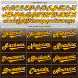 Custom White Gold-Brown Authentic Fade Fashion Baseball Jersey