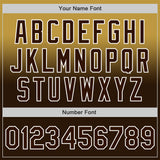 Custom Old Gold Brown-White Authentic Fade Fashion Baseball Jersey
