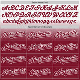 Custom White Crimson Authentic Fade Fashion Baseball Jersey