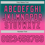 Custom Teal Pink-Black Authentic Fade Fashion Baseball Jersey