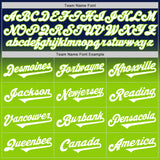 Custom Navy White-Neon Green Authentic Fade Fashion Baseball Jersey
