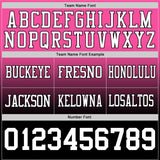 Custom Pink White-Black Authentic Fade Fashion Football Jersey