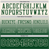 Custom Cream Green Authentic Fade Fashion Football Jersey