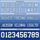 Custom Light Blue White-Royal Authentic Fade Fashion Football Jersey
