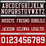 Custom Black White-Red Authentic Fade Fashion Football Jersey