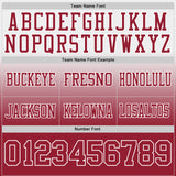 Custom White Cardinal Authentic Fade Fashion Football Jersey