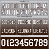 Custom Gray White-Brown Authentic Fade Fashion Football Jersey