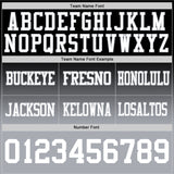 Custom Black White-Gray Authentic Fade Fashion Football Jersey