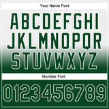 Custom Stitched White Green Fade Fashion Sports Pullover Sweatshirt Hoodie