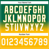 Custom Stitched Kelly Green White-Gold Fade Fashion Sports Pullover Sweatshirt Hoodie