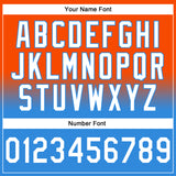 Custom Stitched Orange White-Powder Blue Fade Fashion Sports Pullover Sweatshirt Hoodie