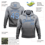 Custom Stitched Gray Light Blue-Steel Gray Fade Fashion Sports Pullover Sweatshirt Hoodie