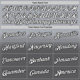 Custom Stitched Gray White Steel Gray-Black Fade Fashion Sports Pullover Sweatshirt Hoodie