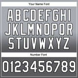 Custom Stitched Gray White Steel Gray-Black Fade Fashion Sports Pullover Sweatshirt Hoodie