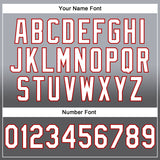 Custom Stitched Gray White Steel Gray-Red Fade Fashion Sports Pullover Sweatshirt Hoodie