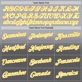 Custom Stitched Gray White Steel Gray-Gold Fade Fashion Sports Pullover Sweatshirt Hoodie