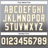 Custom Stitched Gray White Steel Gray-Old Gold Fade Fashion Sports Pullover Sweatshirt Hoodie