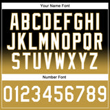 Custom Stitched Black White-Old Gold Fade Fashion Sports Pullover Sweatshirt Hoodie