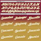 Custom Stitched Crimson White-Old Gold Fade Fashion Sports Pullover Sweatshirt Hoodie