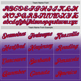 Custom Stitched White Red-Purple Fade Fashion Sports Pullover Sweatshirt Hoodie