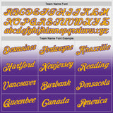 Custom Stitched White Gold-Purple Fade Fashion Sports Pullover Sweatshirt Hoodie