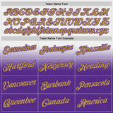 Custom Stitched White Old Gold-Purple Fade Fashion Sports Pullover Sweatshirt Hoodie