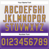 Custom Stitched White Old Gold-Purple Fade Fashion Sports Pullover Sweatshirt Hoodie