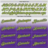 Custom Stitched White Neon Green-Purple Fade Fashion Sports Pullover Sweatshirt Hoodie