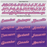 Custom Stitched White Medium Pink-Purple Fade Fashion Sports Pullover Sweatshirt Hoodie