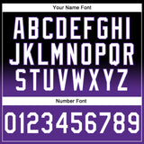 Custom Stitched Black White-Purple Fade Fashion Sports Pullover Sweatshirt Hoodie