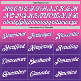 Custom Stitched Pink White-Purple Fade Fashion Sports Pullover Sweatshirt Hoodie