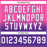 Custom Stitched Pink White-Purple Fade Fashion Sports Pullover Sweatshirt Hoodie