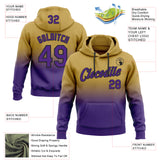 Custom Stitched Old Gold Purple-Black Fade Fashion Sports Pullover Sweatshirt Hoodie