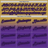 Custom Stitched Old Gold Purple-Black Fade Fashion Sports Pullover Sweatshirt Hoodie