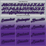 Custom Stitched Gray Purple-Black Fade Fashion Sports Pullover Sweatshirt Hoodie