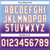 Custom Stitched Light Blue White Purple-Orange Fade Fashion Sports Pullover Sweatshirt Hoodie