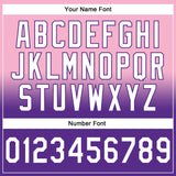 Custom Stitched Light Pink White-Purple Fade Fashion Sports Pullover Sweatshirt Hoodie