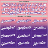 Custom Stitched Medium Pink White-Purple Fade Fashion Sports Pullover Sweatshirt Hoodie