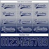 Custom Gray Navy-White Fade Fashion Hockey Lace Neck Jersey