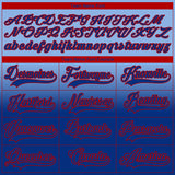 Custom Light Blue Royal-Red Fade Fashion Hockey Lace Neck Jersey