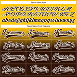 Custom Yellow Brown-White Fade Fashion Hockey Lace Neck Jersey