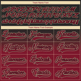 Custom Black Crimson-Cream Fade Fashion Hockey Lace Neck Jersey