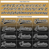 Custom Old Gold Black-White Fade Fashion Hockey Lace Neck Jersey