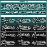 Custom Teal Black-White Fade Fashion Hockey Lace Neck Jersey